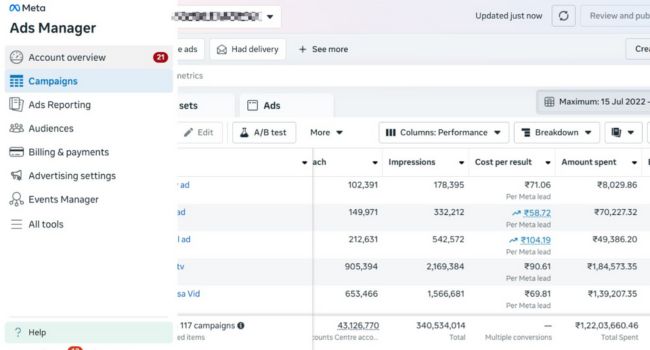 Facebook vs Google advertising